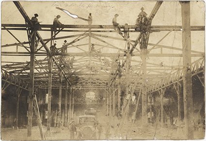 Construcción del mercado de Huancayo