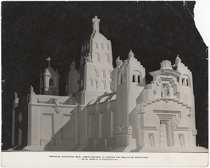 Maqueta de la basílica Santa Rosa de Lima