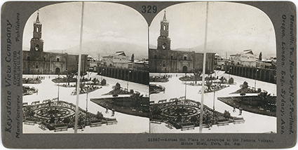 Plaza of Arequipa, and Monte Misti