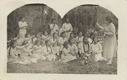 Alumnas del Centro Escolar 522 de Muquiyauyo