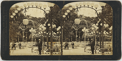 A scene in Kroll's Garden, - most famous beer garden in Berlin, Germany