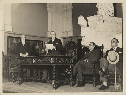 Discurso del presidente Augusto B. Leguía en la Escuela Nacional de Bellas Artes