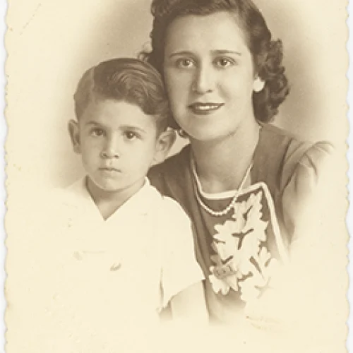 Retrato de madre e hijo