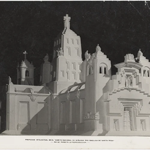 Maqueta de la basílica Santa Rosa de Lima