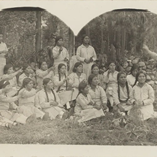 Alumnas del Centro Escolar 522 de Muquiyauyo