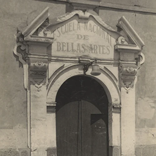 Antigua entrada de la Escuela Nacional de Bellas Artes