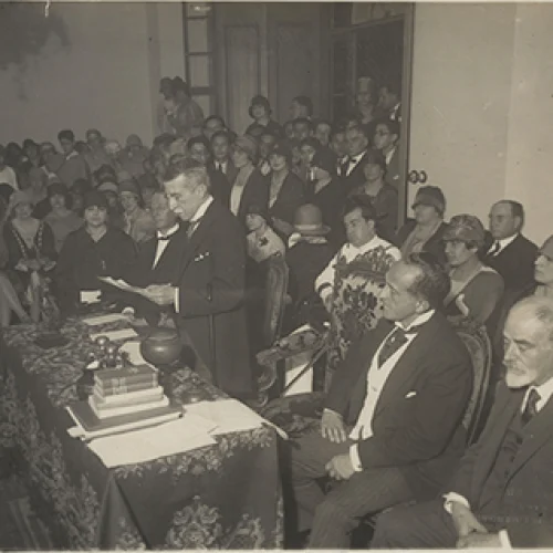 Discurso del presidente Augusto B. Leguía en la Escuela Nacional de Bellas Artes