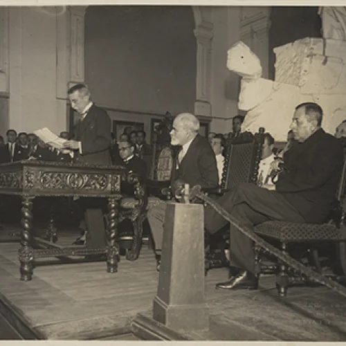 Discurso del presidente Augusto B. Leguía en la Escuela Nacional de Bellas Artes