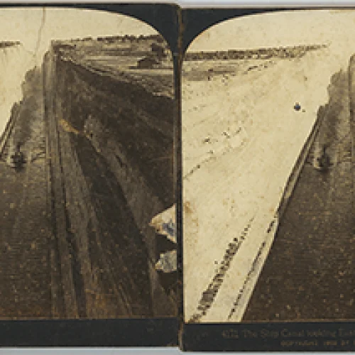 The ship Canal looking East, Isthmus of Corinth, Gresce