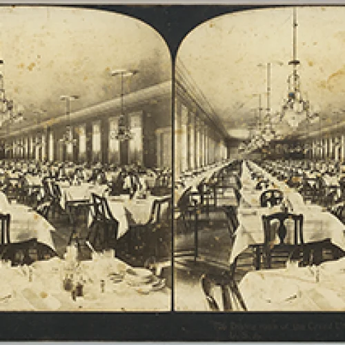 Dining Room of the Grand Union Hotel, Saratoga Springs, U.S.A.