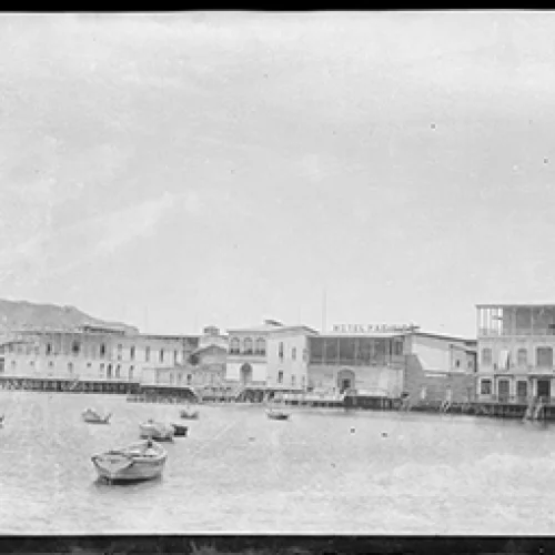Vista del puerto de Paita